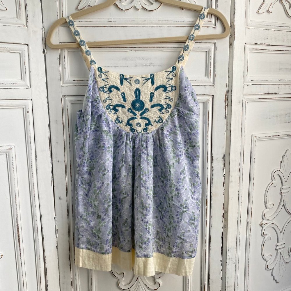 DownEast Tank Top Embroidered Design - SZ. Small